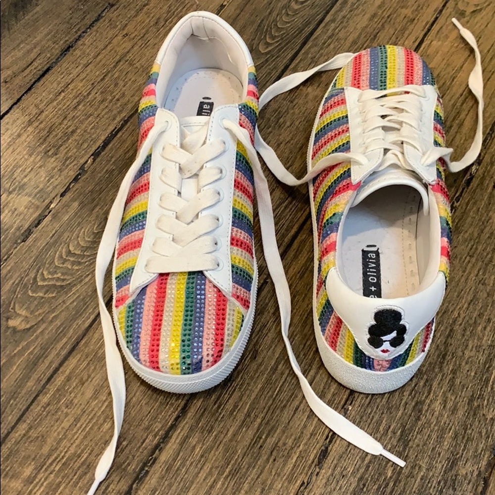 Alice + Olivia embellished sneaker size 7.5/37.5
